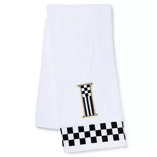 Outlet MacKenzie-Childs Monogram I Check Hand Towel