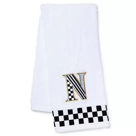 Online MacKenzie-Childs Monogram N Check Hand Towel