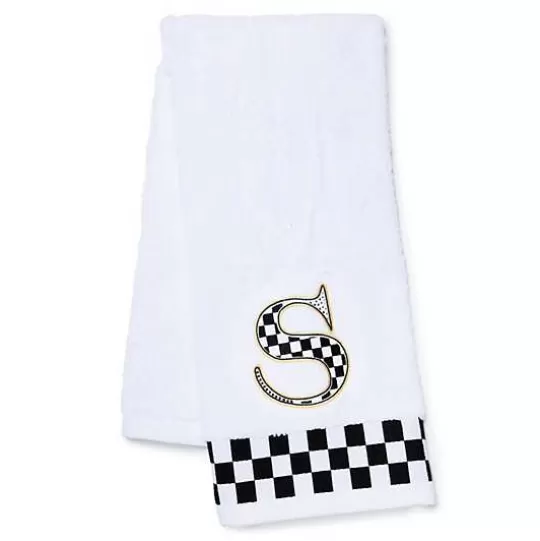 Sale MacKenzie-Childs Monogram S Check Hand Towel