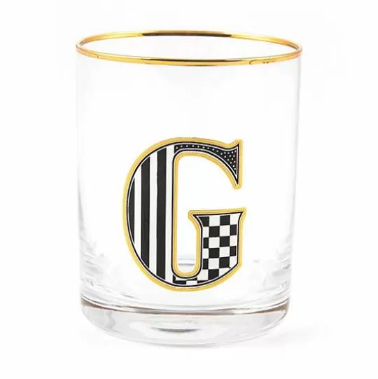 Clearance MacKenzie-Childs Monogram Tumbler - G