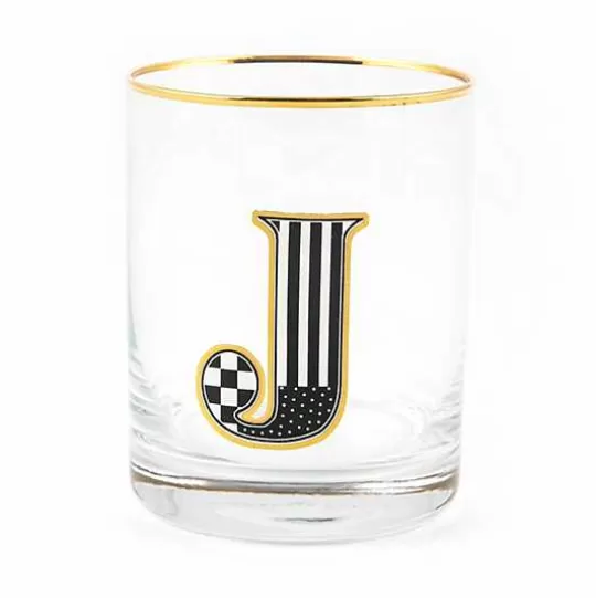 Outlet MacKenzie-Childs Monogram Tumbler - J