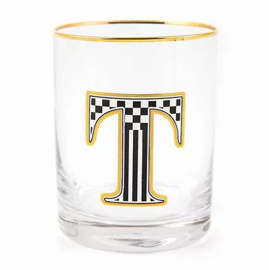 Clearance MacKenzie-Childs Monogram Tumbler - T