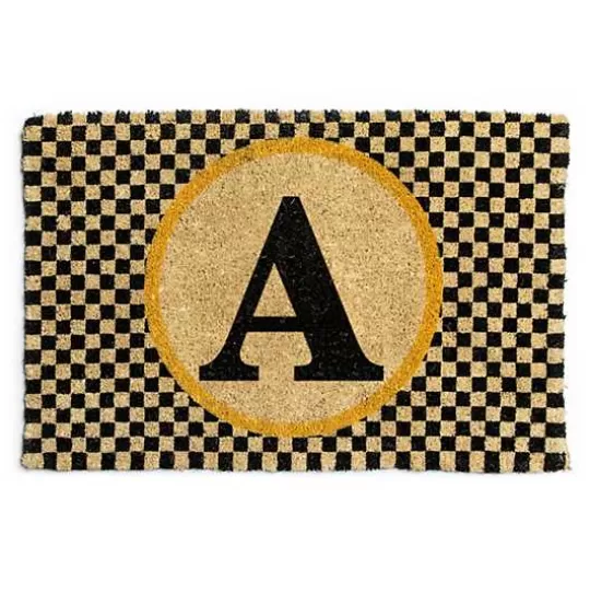 Store MacKenzie-Childs Monogrammed A Entrance Mat