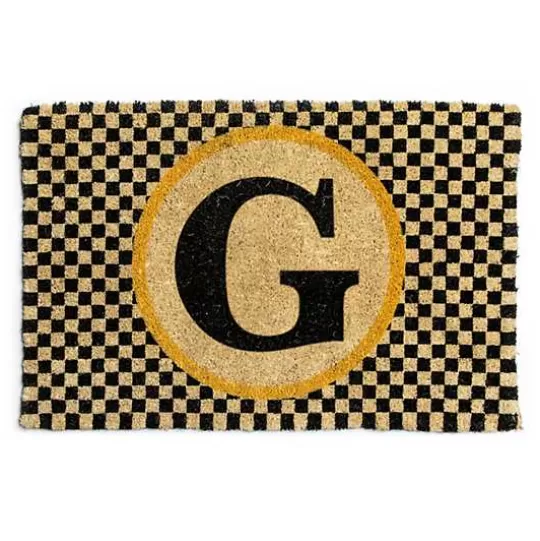 Discount MacKenzie-Childs Monogrammed G Entrance Mat