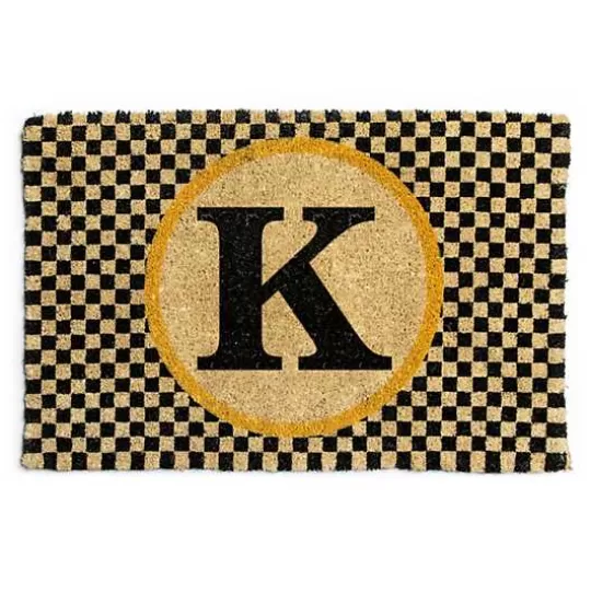 Best MacKenzie-Childs Monogrammed K Entrance Mat