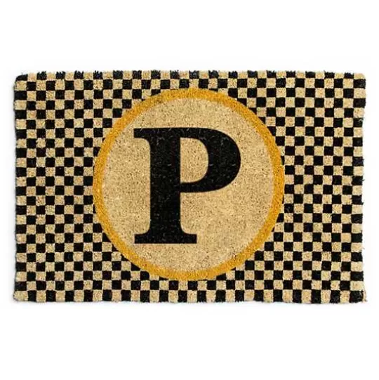 Sale MacKenzie-Childs Monogrammed P Entrance Mat