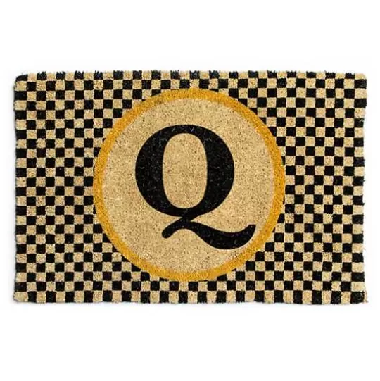 Sale MacKenzie-Childs Monogrammed Q Entrance Mat