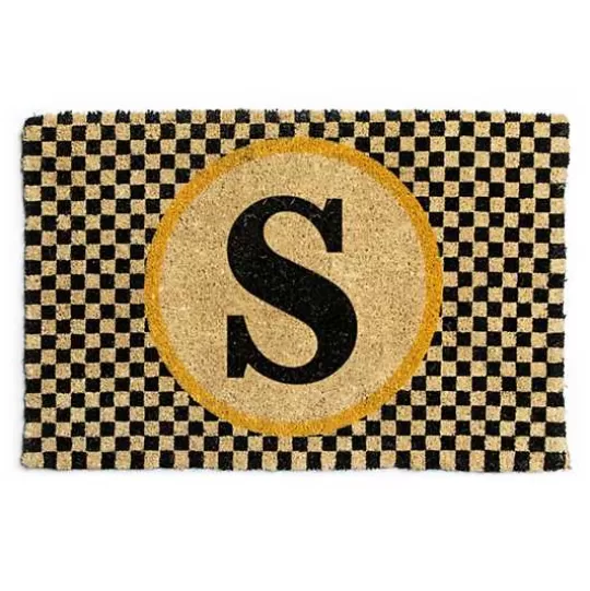 Discount MacKenzie-Childs Monogrammed S Entrance Mat