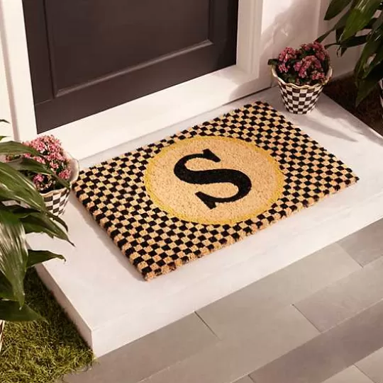 Discount MacKenzie-Childs Monogrammed S Entrance Mat