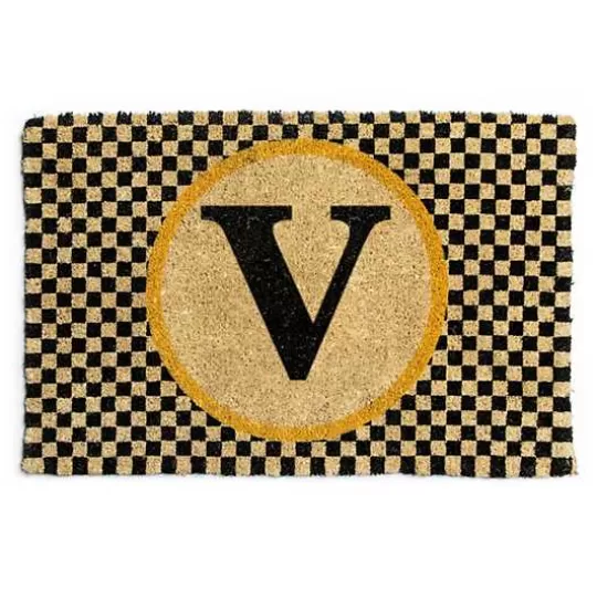 Discount MacKenzie-Childs Monogrammed V Entrance Mat