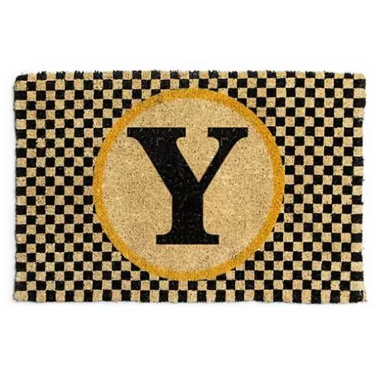 Sale MacKenzie-Childs Monogrammed Y Entrance Mat