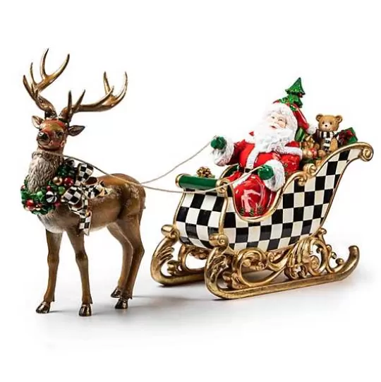 Flash Sale MacKenzie-Childs Night Before Christmas Santa  Sleigh