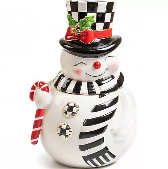 Best Sale MacKenzie-Childs Nostalgia Snowman Cookie Jar