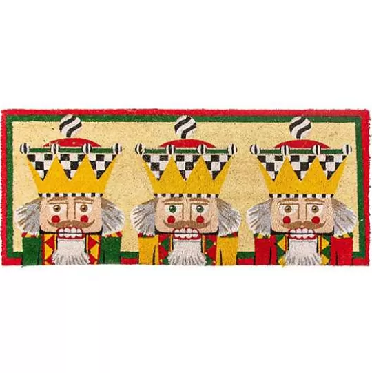 Fashion MacKenzie-Childs Nutcracker Double Door Entrance Mat