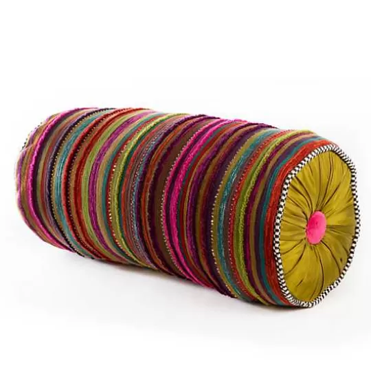 Cheap MacKenzie-Childs Paradise Stripe Bolster Pillow