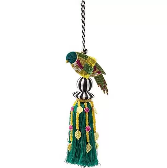 Hot MacKenzie-Childs Parakeet Beaded Tassel