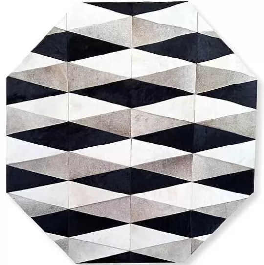 Flash Sale MacKenzie-Childs Parallelogram Hair On Hide 6' Octagon Rug