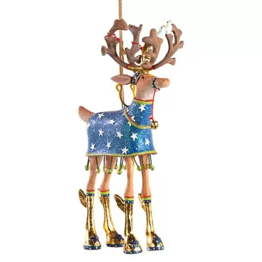 Outlet MacKenzie-Childs Patience Brewster Dash Away Comet Reindeer Ornament