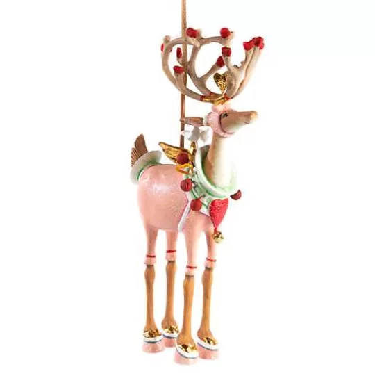 Best MacKenzie-Childs Patience Brewster Dash Away Cupid Reindeer Ornament