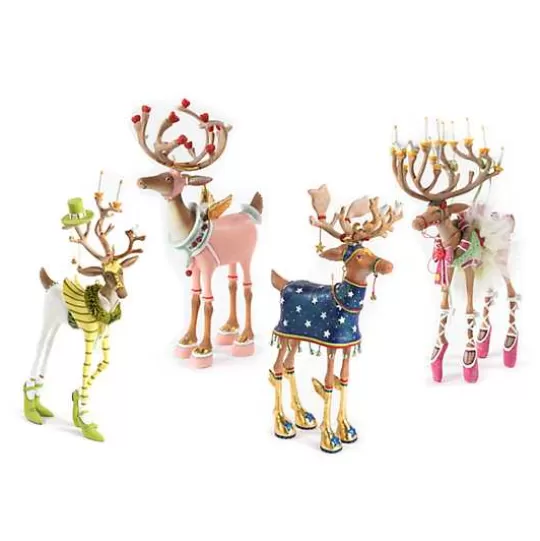 Discount MacKenzie-Childs Patience Brewster Dash Away Reindeer Figure Set-B