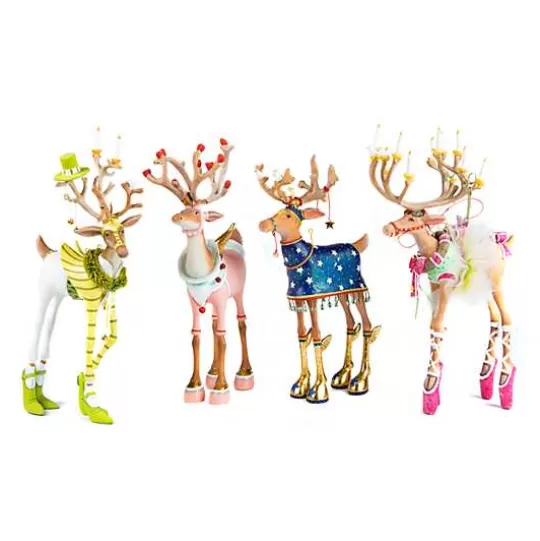 Discount MacKenzie-Childs Patience Brewster Dash Away Reindeer Figure Set-B