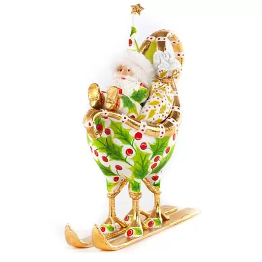 Sale MacKenzie-Childs Patience Brewster Dash Away Santa in Sleigh Ornament