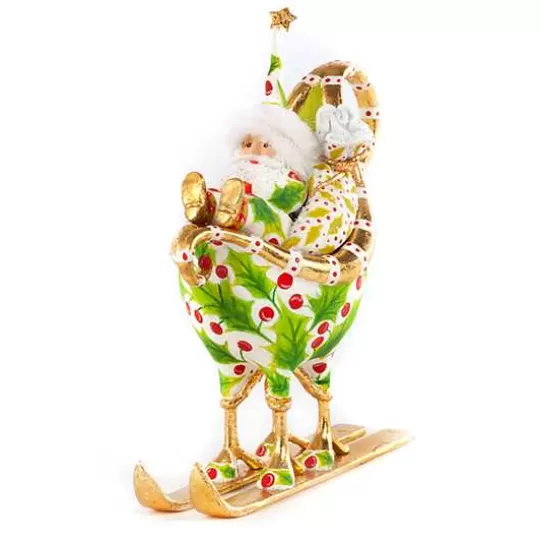 Sale MacKenzie-Childs Patience Brewster Dash Away Santa in Sleigh Ornament