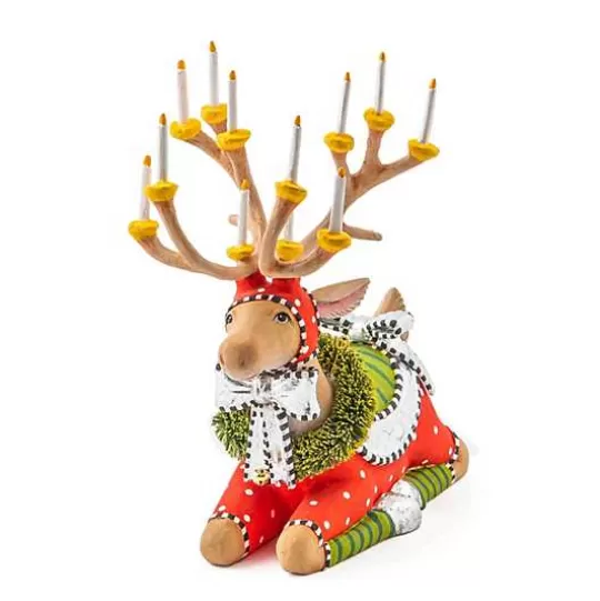 Store MacKenzie-Childs Patience Brewster Dash Away Sitting Dasher Reindeer Figure