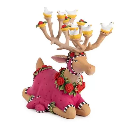 Cheap MacKenzie-Childs Patience Brewster Dash Away Sitting Donna Reindeer Figure