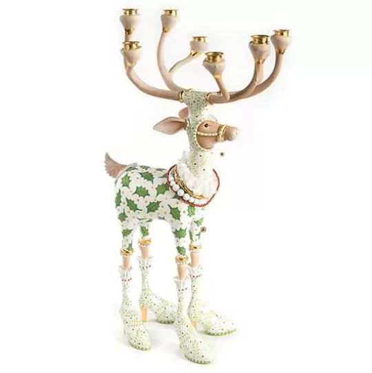 Best MacKenzie-Childs Patience Brewster Dash Away Vixen Reindeer Candelabra