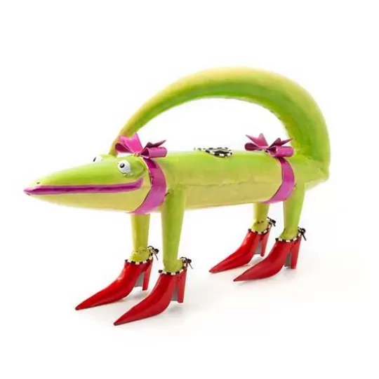 Discount MacKenzie-Childs Patience Brewster Gloria Alligator Watering Can