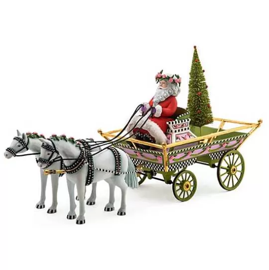 Flash Sale MacKenzie-Childs Patience Brewster Holiday Caroler Horse Drawn Sleigh