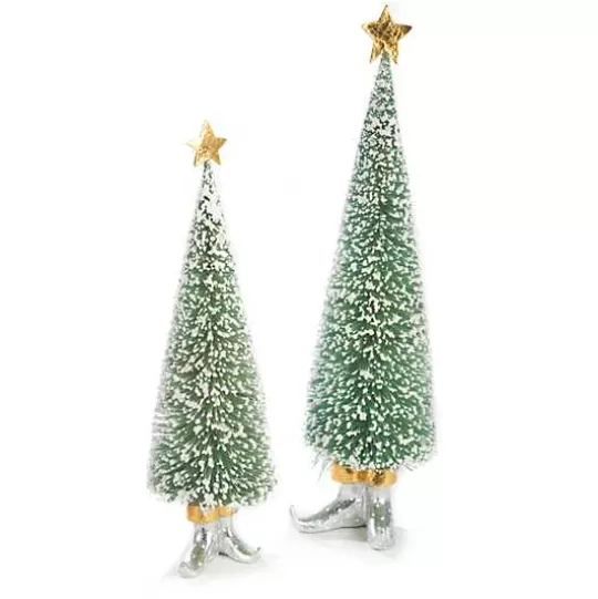 Cheap MacKenzie-Childs Patience Brewster Moonbeam Sisal Elf Tree Figures