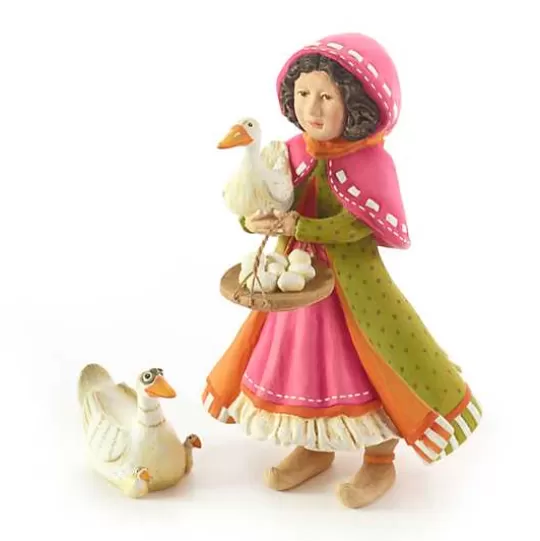 Online MacKenzie-Childs Patience Brewster Nativity Girl with Duck Figures