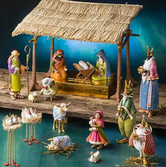 Online MacKenzie-Childs Patience Brewster Nativity Girl with Duck Figures