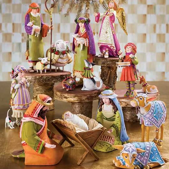 New MacKenzie-Childs Patience Brewster Nativity Holy Family Figures