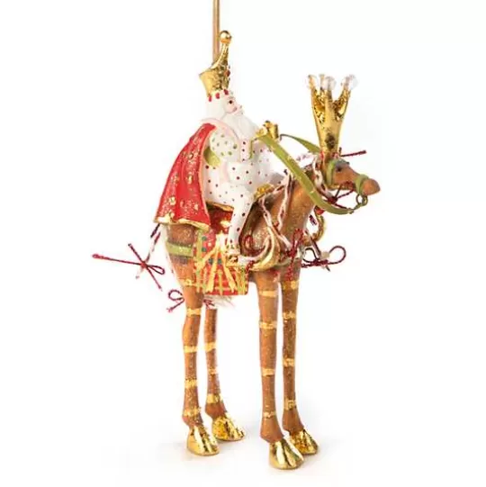 Fashion MacKenzie-Childs Patience Brewster Nativity Melchior on Horse Ornament
