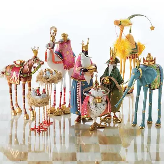 Hot MacKenzie-Childs Patience Brewster Nativity World Magi Figures