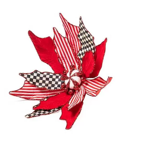 Flash Sale MacKenzie-Childs Peppermint Poinsettia Clip