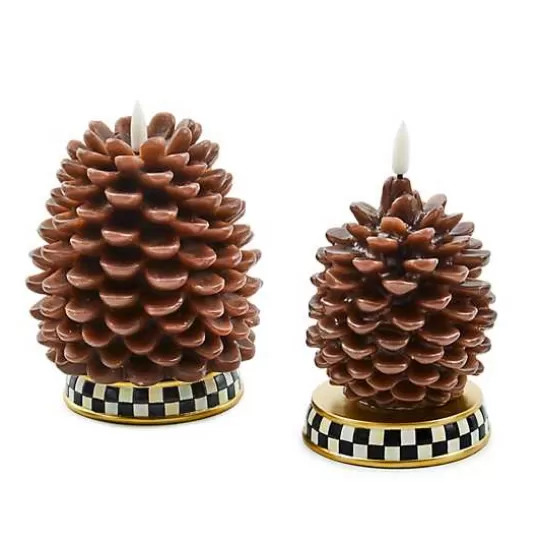 Best MacKenzie-Childs Pinecone Flicker Candles, Set of 2