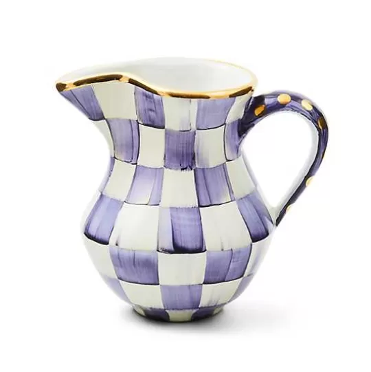 Shop MacKenzie-Childs Plum Check Ceramic Creamer