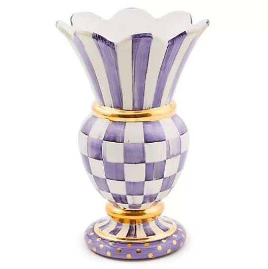 Shop MacKenzie-Childs Plum Check Ceramic Great Vase