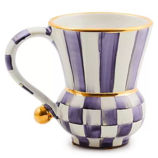 Online MacKenzie-Childs Plum Check Ceramic Mug