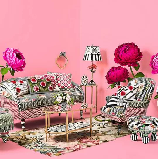 Discount MacKenzie-Childs Pretty As A Bow Accent Table
