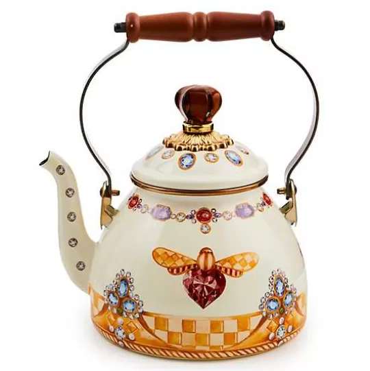 Discount MacKenzie-Childs Queen Bee 2 Quart Tea Kettle