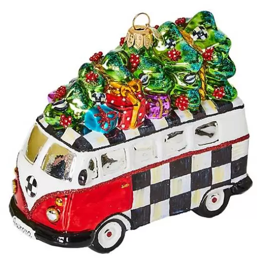 Best Sale MacKenzie-Childs 2024 Retro Van Glass Ornament