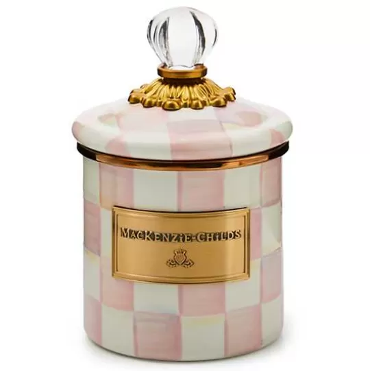 Clearance MacKenzie-Childs Rosy Check Demi Canister