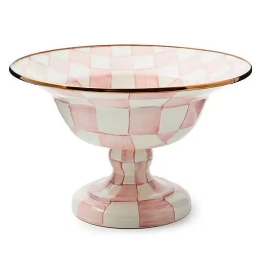 Fashion MacKenzie-Childs Rosy Check Large Compote