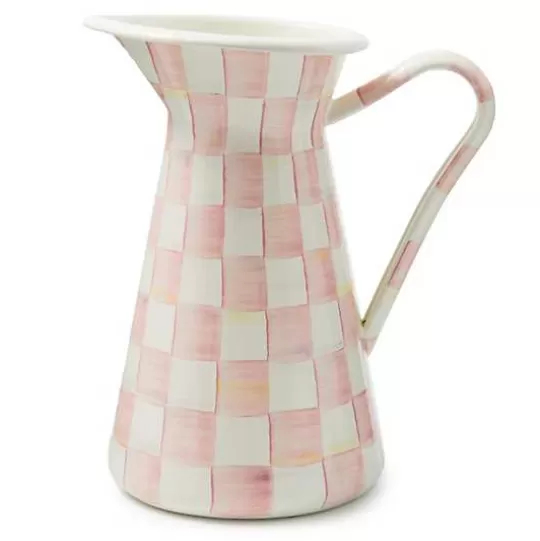 Store MacKenzie-Childs Rosy Check Large Practical Pitcher