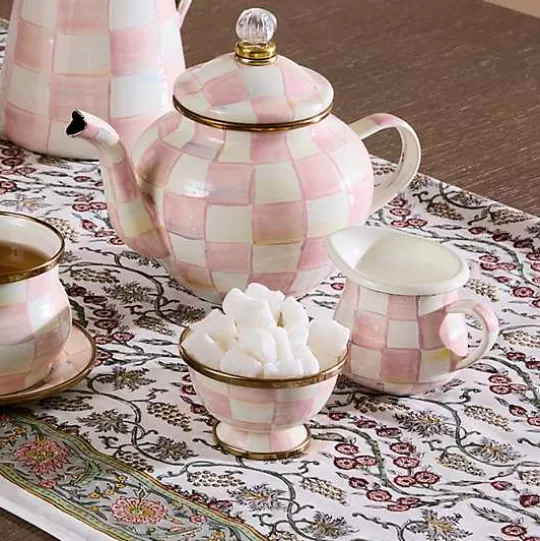 Shop MacKenzie-Childs Rosy Check Little Sugar Bowl